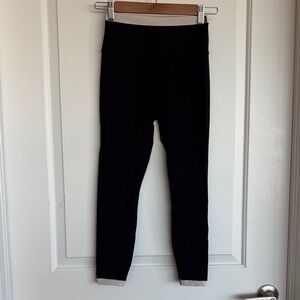 Athleta Black and Cream 7/8 Leggings